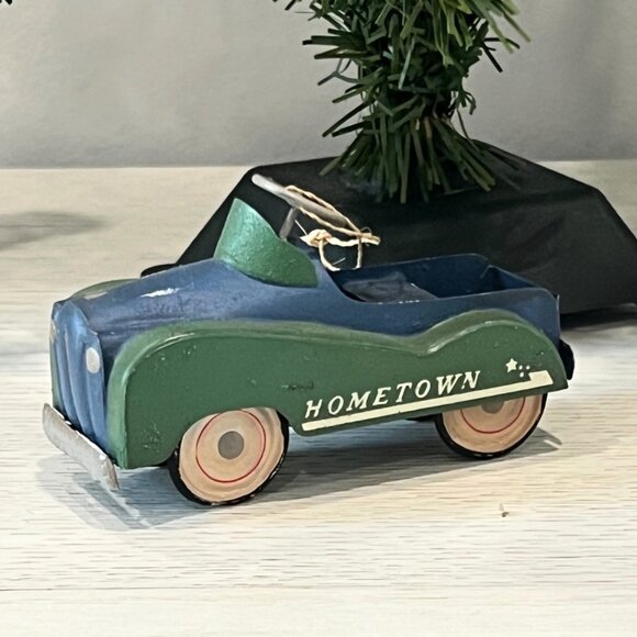 Midwest of Cannon Falls Vintage Ornament Lot Pedal Car Red Hometown Flyer Wagon - Picture 2 of 12